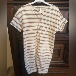 Rylee and Cru Hayes Jumpsuit - Grapefruit Stripe